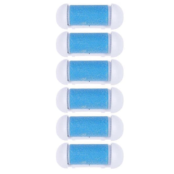 6 Pieces Creative Replacement Heads for Pedicure Foot Dead Skin Remover Rollers