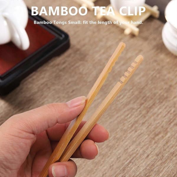 10-pack Bambu Toast Tänger, Bambu Tänger 17,8 cm Brödrost Tänger