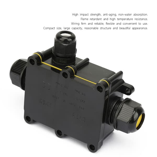 IP68 Waterproof Junction Box Electrical Enclosure Cable Connector Terminal (Three-way)