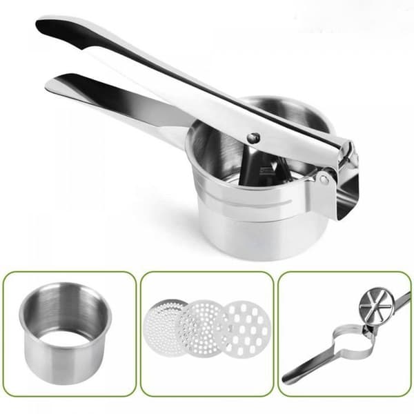 Herzberg HG8111 Kartoffelpresser i rustfrit stål-FA6-