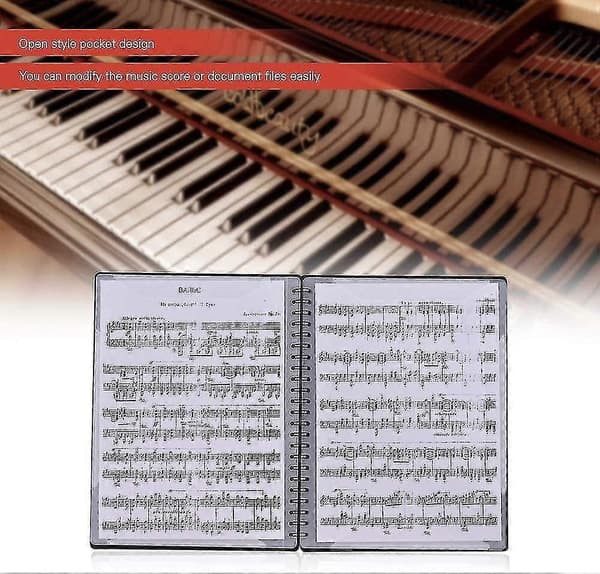 Musikmappe til Noder - A4-brevstørrelse, Dobbeltsidet, Musikmappe til Noder En (shikai)