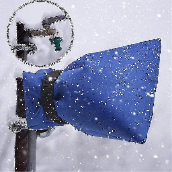 Hmwy-udendørs vandhanedæksel til vinter, udendørs haveslangehanedæksel, 2-pak blå