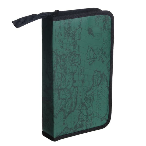 CD-mappe til 80 CD/DVD/Blu-ray Robust konstruktionskuffert Opbevaringsholder Organizer Green