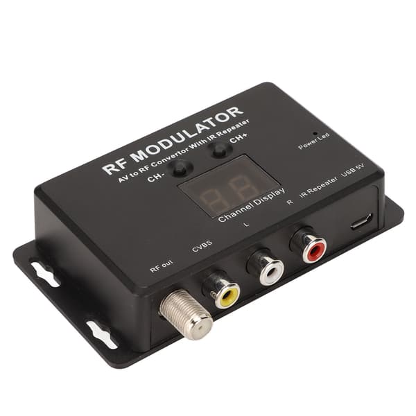 RF-modulator profesjonell PAL NTSC 21-kanals AV til RF-omformer for digitalboks DVR DVD