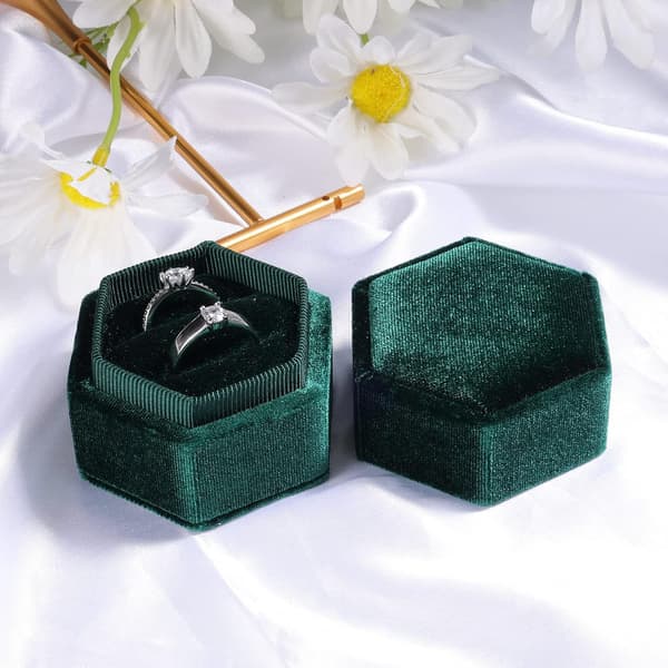 Vielsesring Ask, Corduroy Hexagonal Ring Ask 2 Fack Ring Ask w