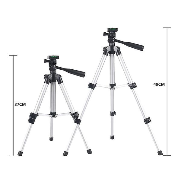 Universal Tripod Portable Digital Camera Camcorder Tripod Stand Flashlight Bracket Lightweight Aluminum for Canon Nikon Sony