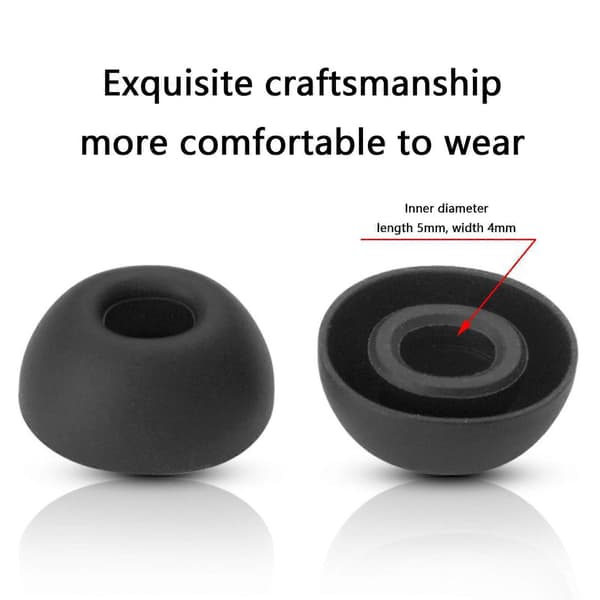Bløde, fleksible, ergonomiske ørepropper, beskyttelse, ergonomisk design forbedrer stabilitet, lyd, forlænget brug til Buds 6 Blå Blue