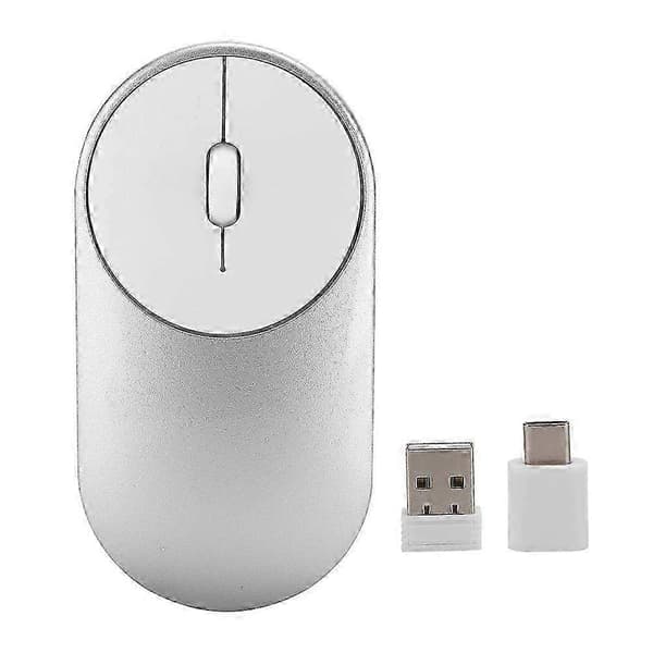 2.4G USB Type C Trådløs Mus med Dobbelt Modtager - Computertilbehør Kompatibel med Microsoft, Android & iMac Enheder