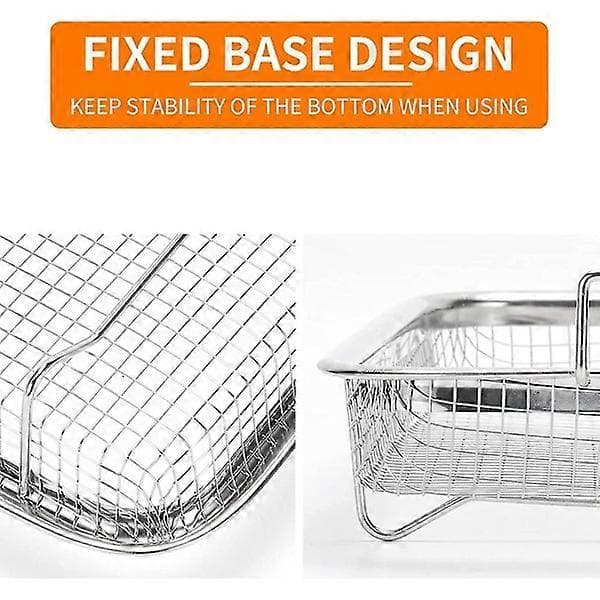 ugnskorg, grillkurv i rustfrit stål, non-stick mesh, bagepladegitter