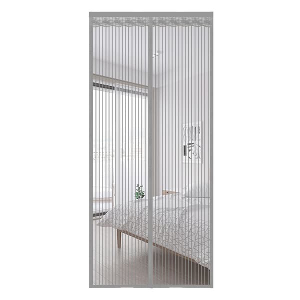 Magnetic mosquito net for door, 100x200cm, grey 232