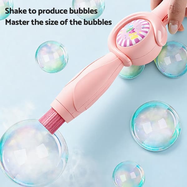 Elastic Mist Bubble Wand Toy For Kids Interactive Mist Bubble Machine For Adults Bubble Machine Blue Blue