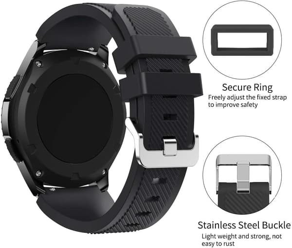 Mørkeblå - Rem kompatibel med Samsung Gear S3 Frontier/Gear