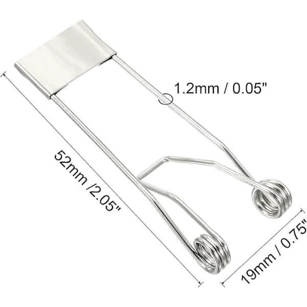 52x19mm Innfelte Spotlight Fjærklemmer 10 stk. Emitterende Diode Innfelt Belysning Tilbehør Sikkerhetsklemmer for Taklampe