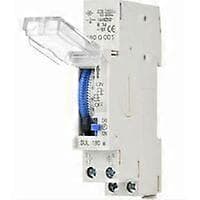 24-timers Mekanisk Timer 15 Minutters Minimum Timer Skinne Montering Innebygd Batteri, SUL180a AC220-240V Grå - SUL180a AC220-240V Grå