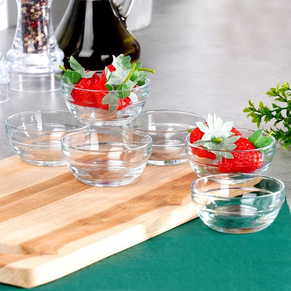 Glasskåler 7,5 cm, 80 ml 6 stk. 195