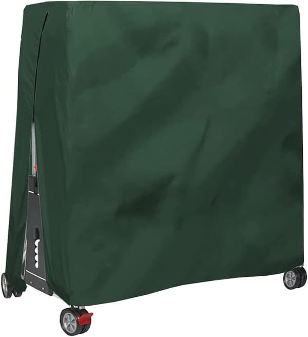 165x70x185cm Grått Pingisbordsöverdrag för Utomhusbruk, Vattentätt och Hållbart