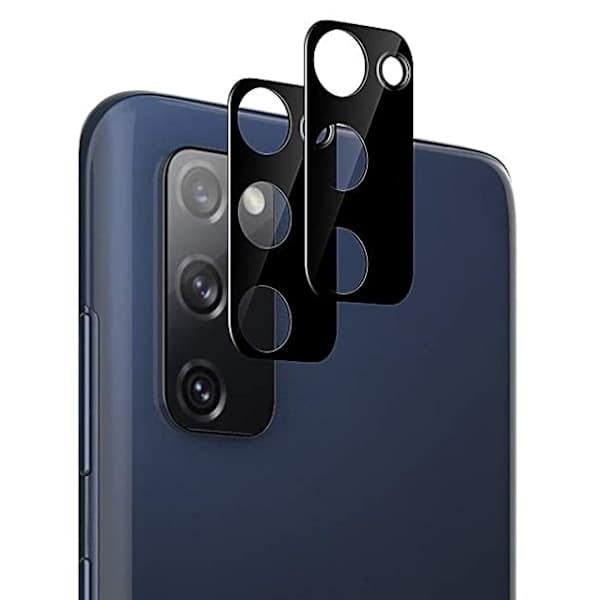 [2-pak] Samsung S20 FE Hærdet Glas Linsebeskyttelse - Sort