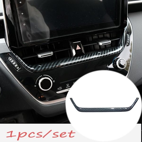 Decorative Frame for Car Navigation Panel, suitable for E210 2019 2020, in Carbon Fiber Design