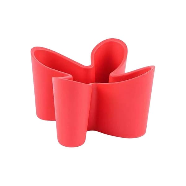 Remote Control Storage Container with Lid for Desk and TV Stand Red Red