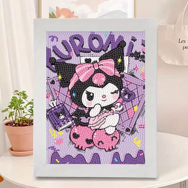 sanrio kuromi 5d gør-det-selv diamantmalingssæt med 5d Holdbart materiale Funktionelt design, Daglig brug Nem vedligeholdelse, Egnet PC32-Uden ramme PC32-No Frame