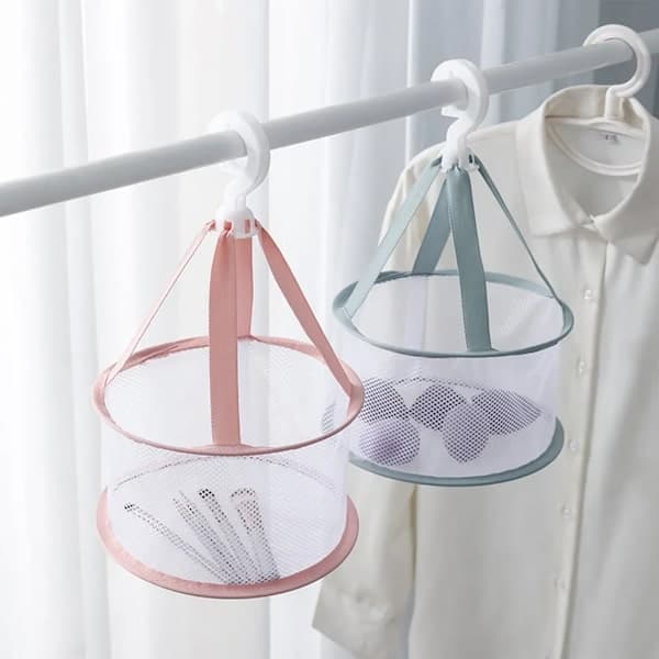 Makeup Brush Cleaning and Drying Basket, Silicone Makeup Brush Hanging Drying Net, Green, Without Lid