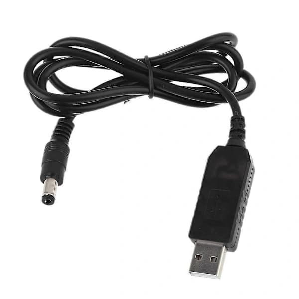 USB til DC 12V 1.5A Justerbar Spenning 5.5x2.1mm Strømkabel for WiFi-ruter