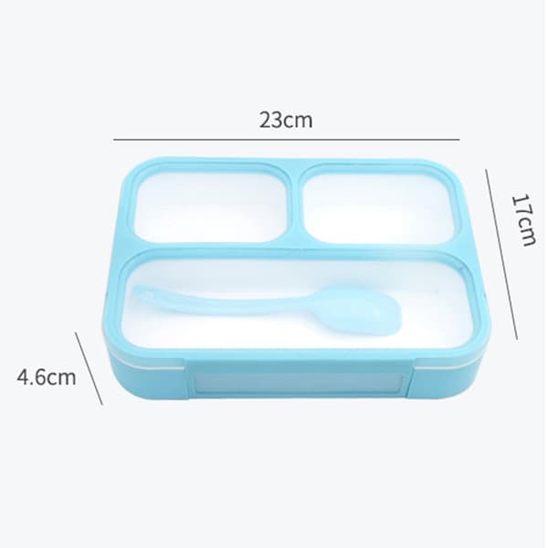 1 Sett 1000ml Bento Boks Lekkasjesikker Multi-rom PP God Forsegling Matbeholder for Utendørsbruk
