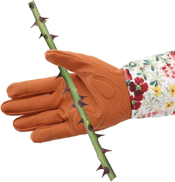 Læderhavehandsker til kvinder, forlængede professionelle handsker Rose Pru