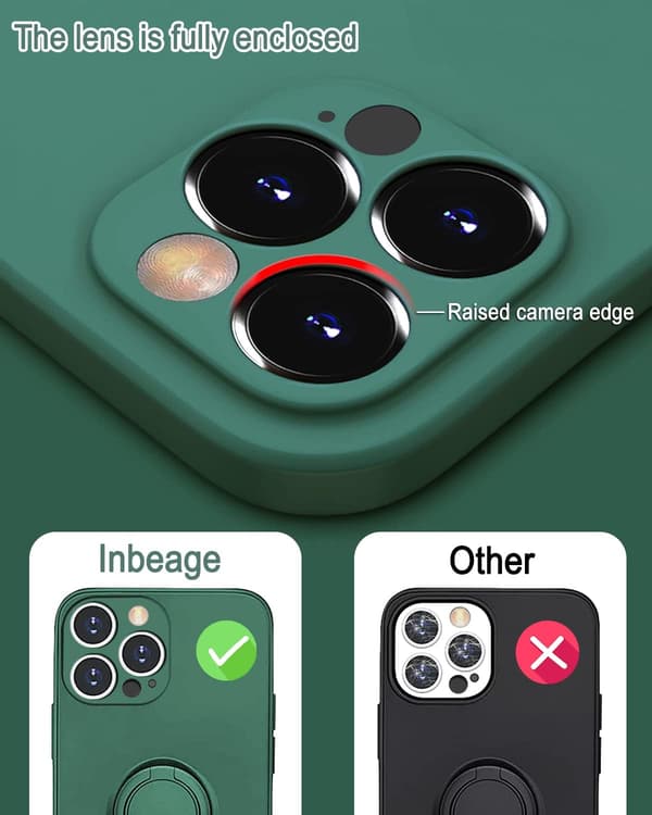 Silikonikotelo iPhone 13 Pro Maxille, Täysi suoja, 360° K