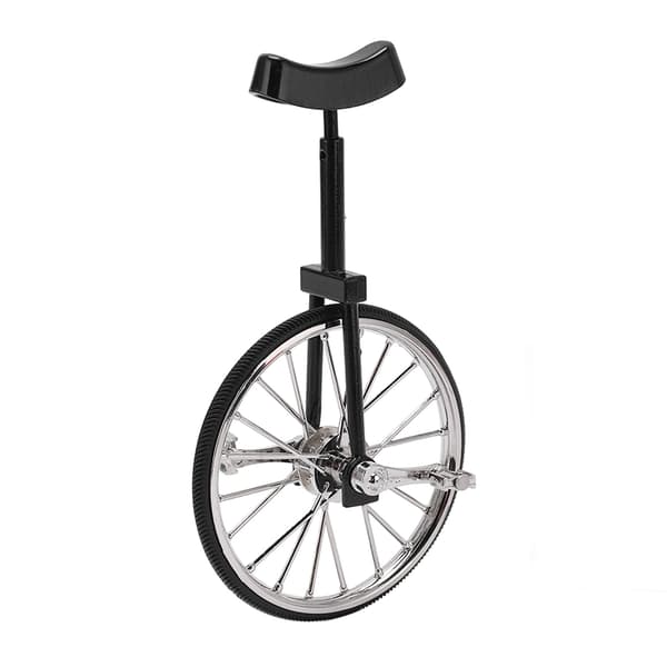 Mini unicycle model high simulation durable sturdy alloy exquisite design wide applicability mini unicycle ornament