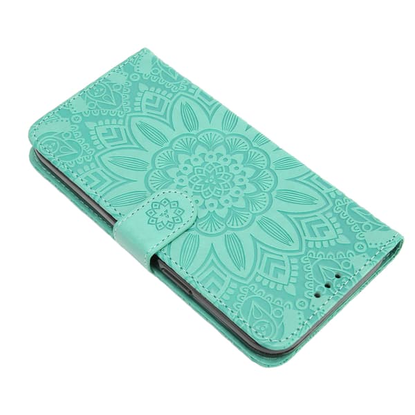 Wallet Case for iPhone 14 PRO, PU Protective Case with Floral Pattern, with Credit Card Holder and Stand