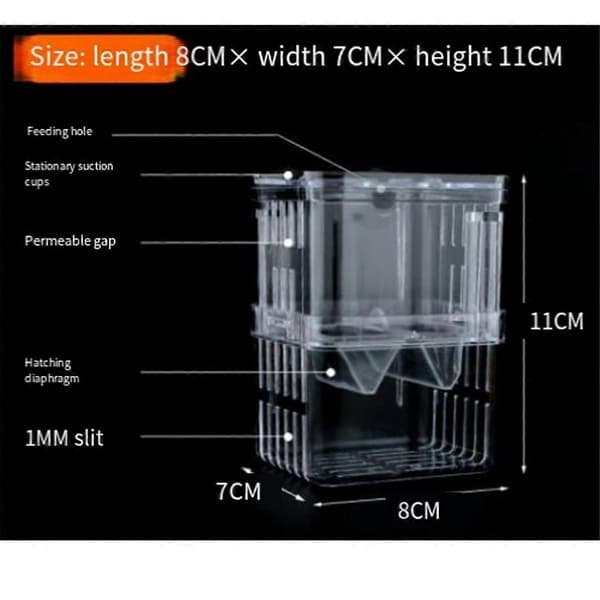 Aquarium Fish Breeding Box Durable Bettas Fish Tank Fish Farming Isolation Box Hatching Incubator Box