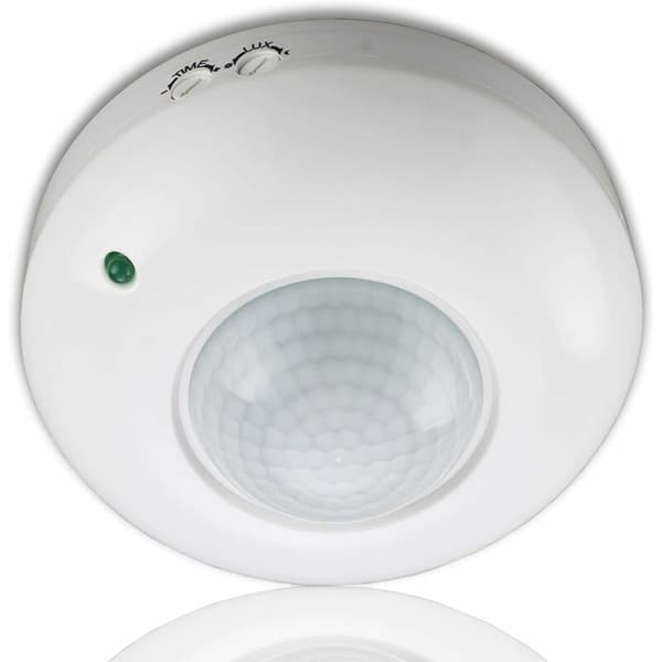PIR Motion Detector Surface Mounted Ceiling Mount 360° Max 1200W
