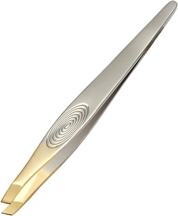 Tweezer, Professional Slanted Eyebrow Tweezer for Eyebrows and