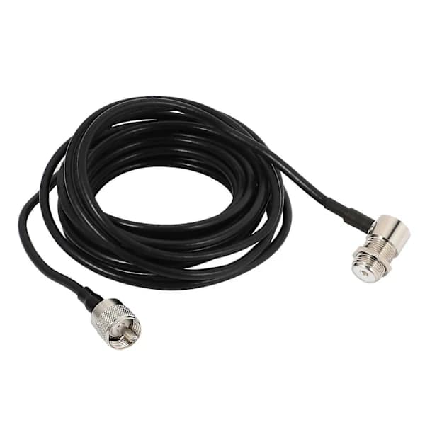 4,8 m RG58 PL259 UHF til SO239 stik til bilradio mobil antenne monteringskabel