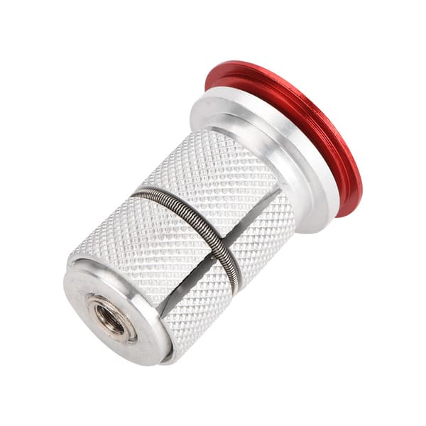 Stem Top Cap Bicycle Fork Expander Bolt in Aluminum Alloy 1/1.25 inch (Red)