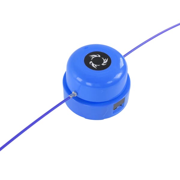 Smart Jump Rope Machine Hands Free Speed Adjustable LCD Screen Ergonomic Electric Skipping Machine with Remote Control Blue