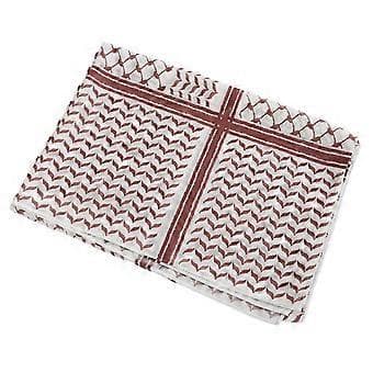 Klassisk Shemagh Skjerf Solbeskyttende Arabisk Keffiyeh Hodeplagg Arabisk Dubai Hodeplagg Etnisk Hijab Sjal Rød Red