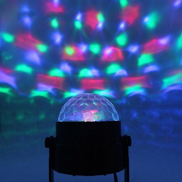 YOUOKLIGHT 7 lysforme LED RGB roterende DJ Disco Party Ball Light/EU stik