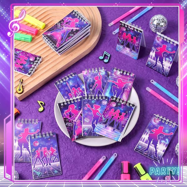24 stk Kpop-tema mini-notatbøker i bulk Musikkfestfavoritter stilnavn - style_name