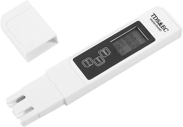 3-i-1 Multifunksjonell TDS-måler: Digital TDS-, EC- og temperaturmåler med stor LCD-skjerm for drikkevann og hydroponikk