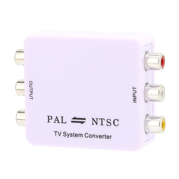 PAL/NTSC Format Converter Mini PAL NTSC Mutual Conversion Adapter for DVD Players/Recorders and Various TV Systems