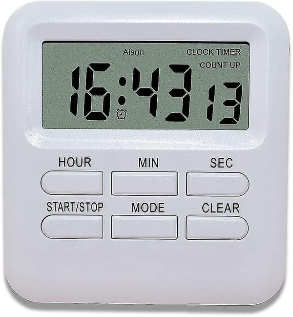 Digital timer med 3 i 1 ur/alarmfunktion, magnetisk køkkentimer ...