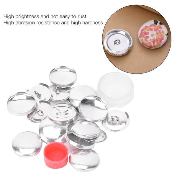 Fabric Button Cover Kit Round Button Base DIY Handmade Craft Buckle Making Tool 25MM