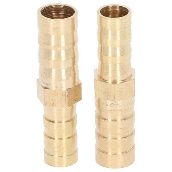 2 stk. modhagefittingsforbindelse messing slange modhagereducerende sekskantreducerende modhageforbindelse 10 mm (3/8 tomme) til 8 mm (5/16 tomme)