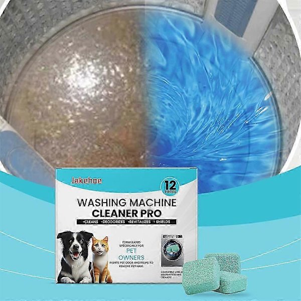 Deep Cleaning Washing Machine Tablets - Odor Removal & Descaling, 12-pack 2 boxes 2 boxes