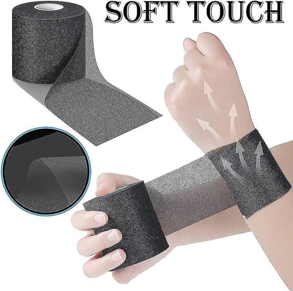 3 stk. skumunderlag sport pre-wrap atletisk tape, 7 cm x 25 meter