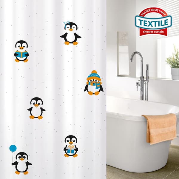 Tatkraft, Funny Penguins - Suihkuverho multifärg multicolor