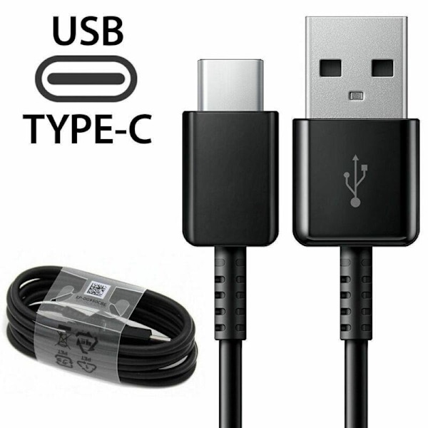 SAMSUNG EP-TA20EWE + Type C -kaapeli musta Black