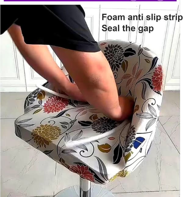 Barstolöverdrag Stretch Svängbara Stolöverdrag med Rygg för Bänkar Armstolar och Köksö Stolar Grå 2st Grå 2pcs Grey